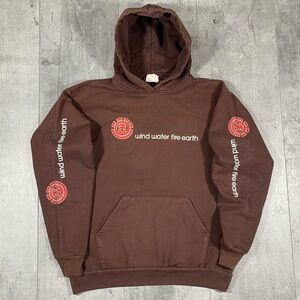 90s Vintage Brown Element Skateboard Hoodie